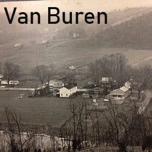 Historic photo of Van Buren, Kentucky before the lake