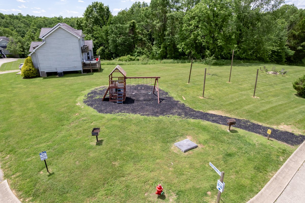 Resort playground from above