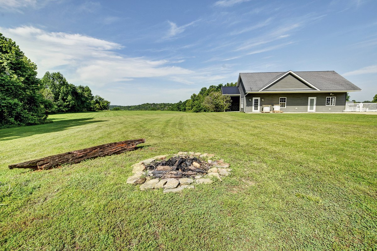 Shared resort fire-pit area